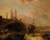 大卫罗伯茨 - Ruins Of St Andrews Cathedral And Church Of St Regulus Fife Scotland